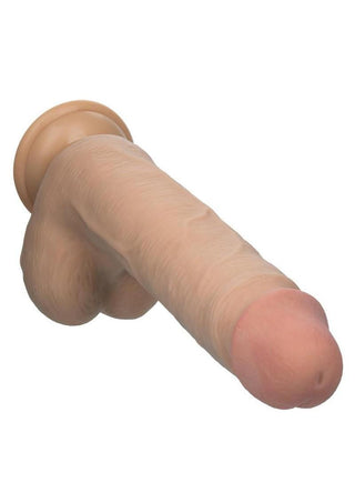 Working Stiff Shaft Slide Lumberjack Rechargeable Vibrating Dildo - Vanilla