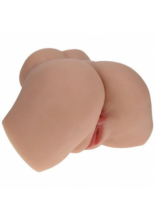 Xkin Valentina Vellure Dual Entry Bodyforms Masturbator - Pussy/Ass - Caramel