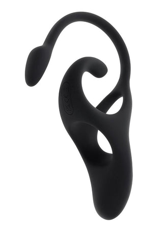 Zero Tolerance All The Bases Rechargeable Silicone Couples Ring and Plug with Remote - Black