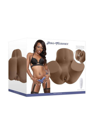 Zero Tolerance Squirt For Me XL Rechargeable Realistic Squirting Pussy Stroker with Remote Control - Chocolate