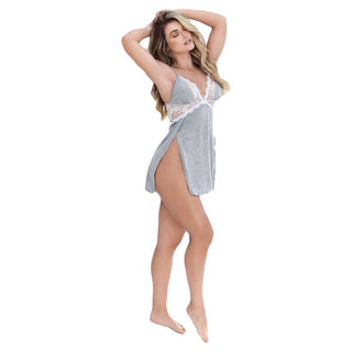 Mapale Sleep Chemise with Lace Accents