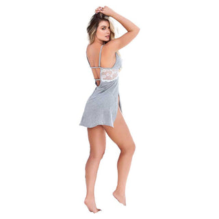 Mapale Sleep Chemise with Lace Accents