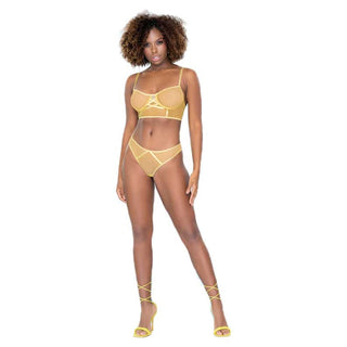 Mapale Sheer Mesh Two Piece Amalfi Yellow Sm