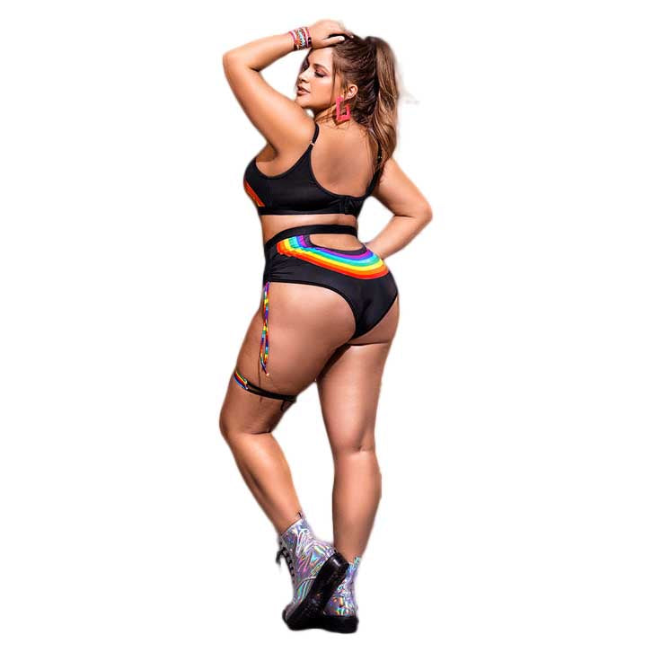 Mapale Underboob Rainbow Set With Thigh Band X Large2X Large