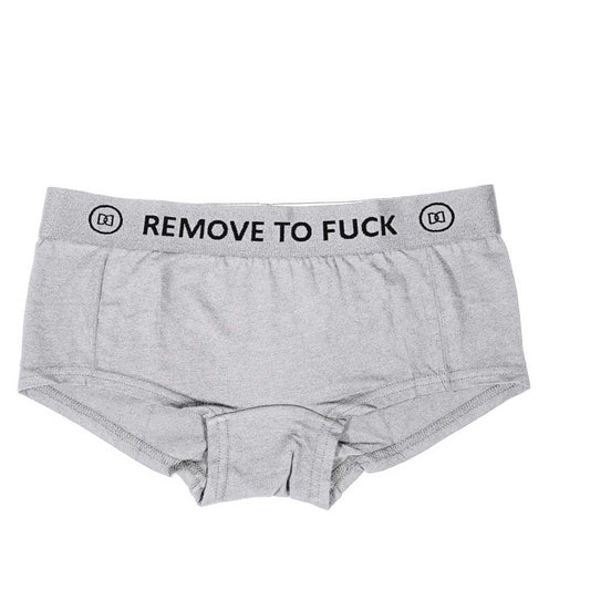 Dani Daniels Remove To Fuck Booty Shorts Grey X Small