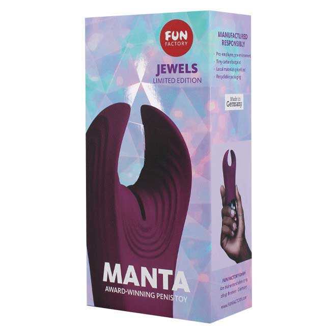 Fun Factory Jewels Manta Vibrating Stroker Garnet