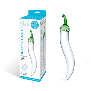 Gläs Glass Naturals Chili Pepper Dildo 7.25"