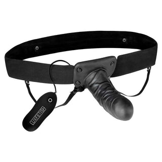 Lux Fetish Vibrating Hollow Strap On Dildo Strap On
