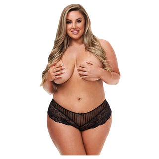 Baci Tuxedo Lace Boyshort Black X