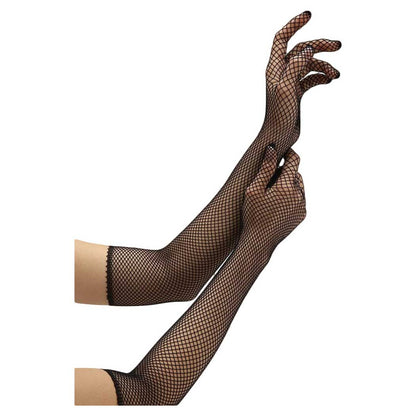 Baci Gloves Fishnet Opera Glove Black