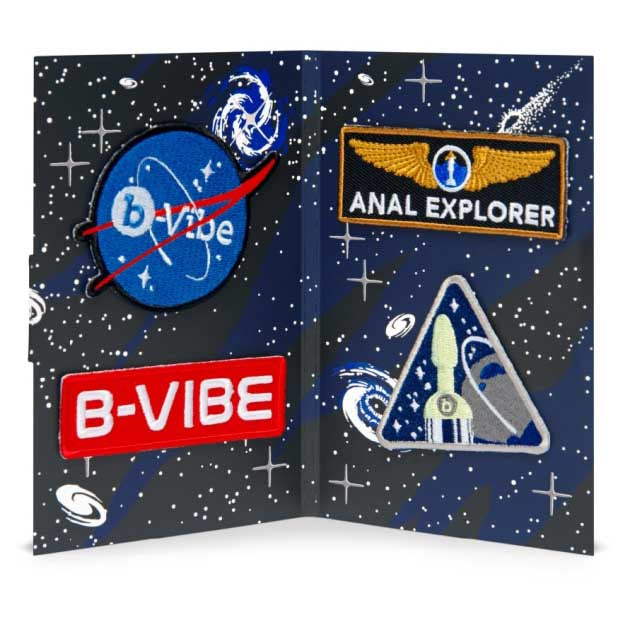 B Vibe Asstronaut Glow In The Dark Butt Play Set
