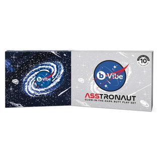 B Vibe Asstronaut Glow In The Dark Butt Play Set