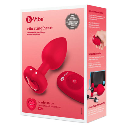 b-Vibe Vibrating Heart Anal Plug