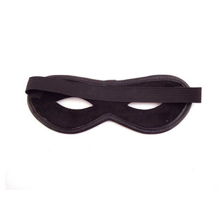 Rouge Leather Open Eye Mask Black