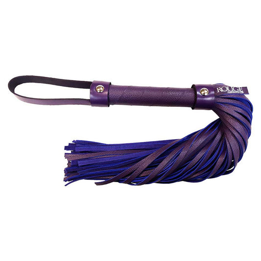 Rouge Short Leather Flogger Purple
