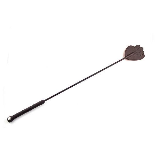 Rouge Leather Hand Riding Crop Black
