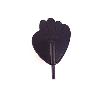 Rouge Leather Hand Riding Crop Black