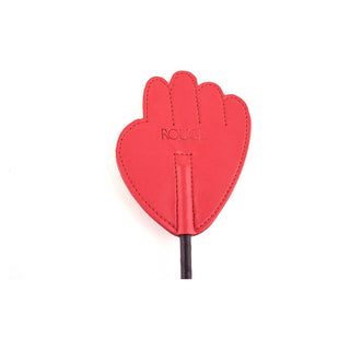 Rouge Leather Hand Riding Crop Red