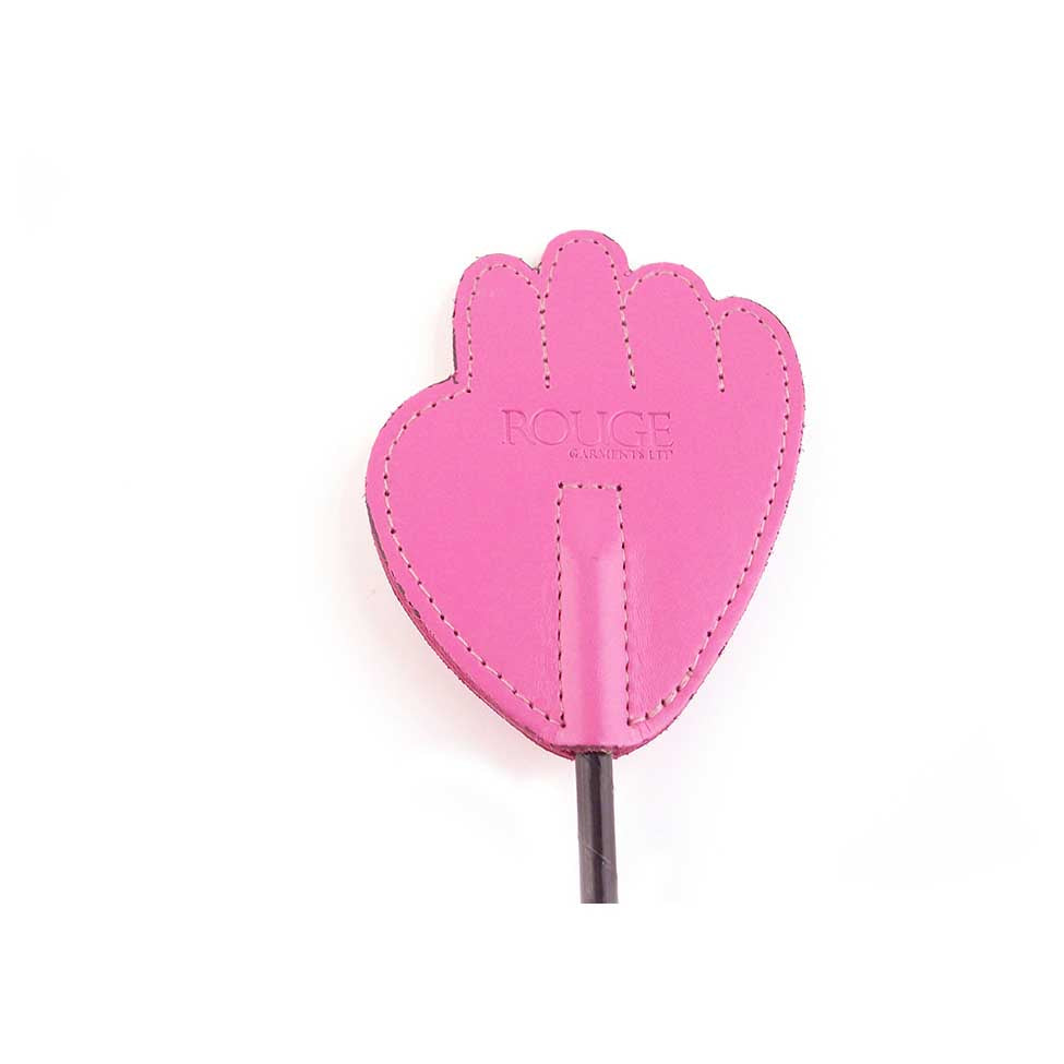 Rouge Leather Hand Riding Crop Pink