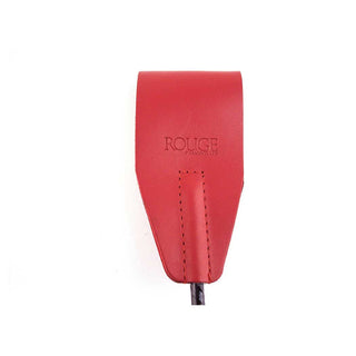 Rouge Leather Riding Crop Red