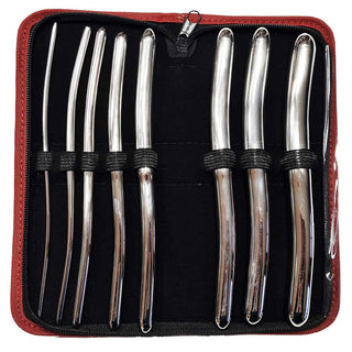 Rouge Stainless Steel Hegar Dilator Sounds Gyne 8 Pcs Set