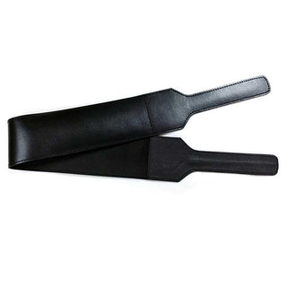 Rouge Leather Folded Open Paddle Black