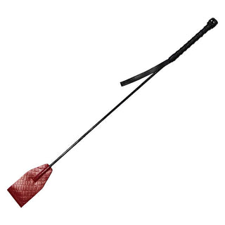 Rouge Leather Burgundy Anaconda Riding Crop