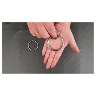 Rouge 3 Piece Stainless Steel Cock Ring Set Silver