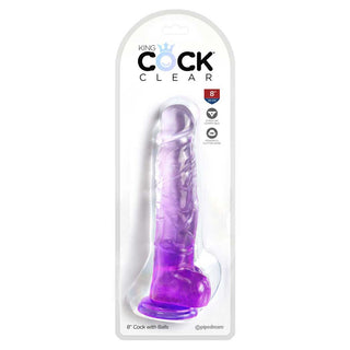 King Cock Clear Dildo with Balls