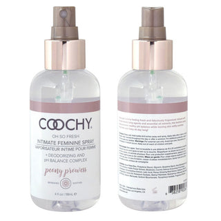 Coochy Intimate Feminine Spray Peony Prowess 4Oz 118Ml