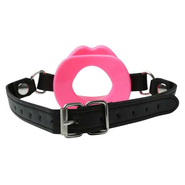 Sex And Mischief By Sportsheets Silicone Lips Mouth Gag Pink