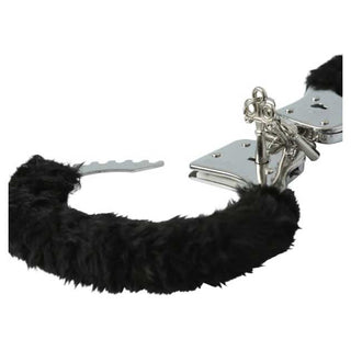 Sex And Mischief By Sportsheets Black Furry Handcuffs