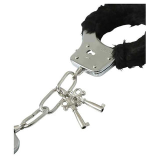 Sex And Mischief By Sportsheets Black Furry Handcuffs