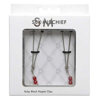 Sex And Mischief By Sportsheets Ruby Black Nipple Clips