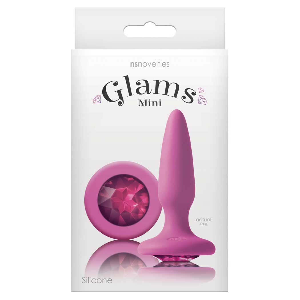 Glams Mini Silicone 3.3 Anal Plug Pink