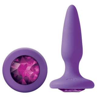 Glams Mini Silicone 3.3 Anal Plug Purple