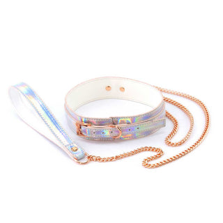Cosmo Bondage Collar Leash Rainbow