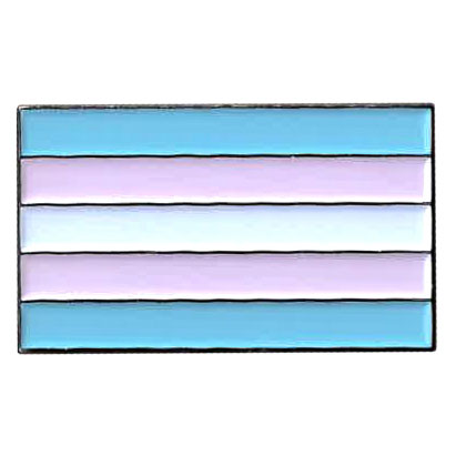 Yujean Trans Flag Enamel Pin