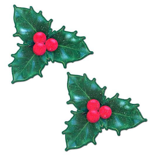Pastease Holiday Holly Nipple Pasties