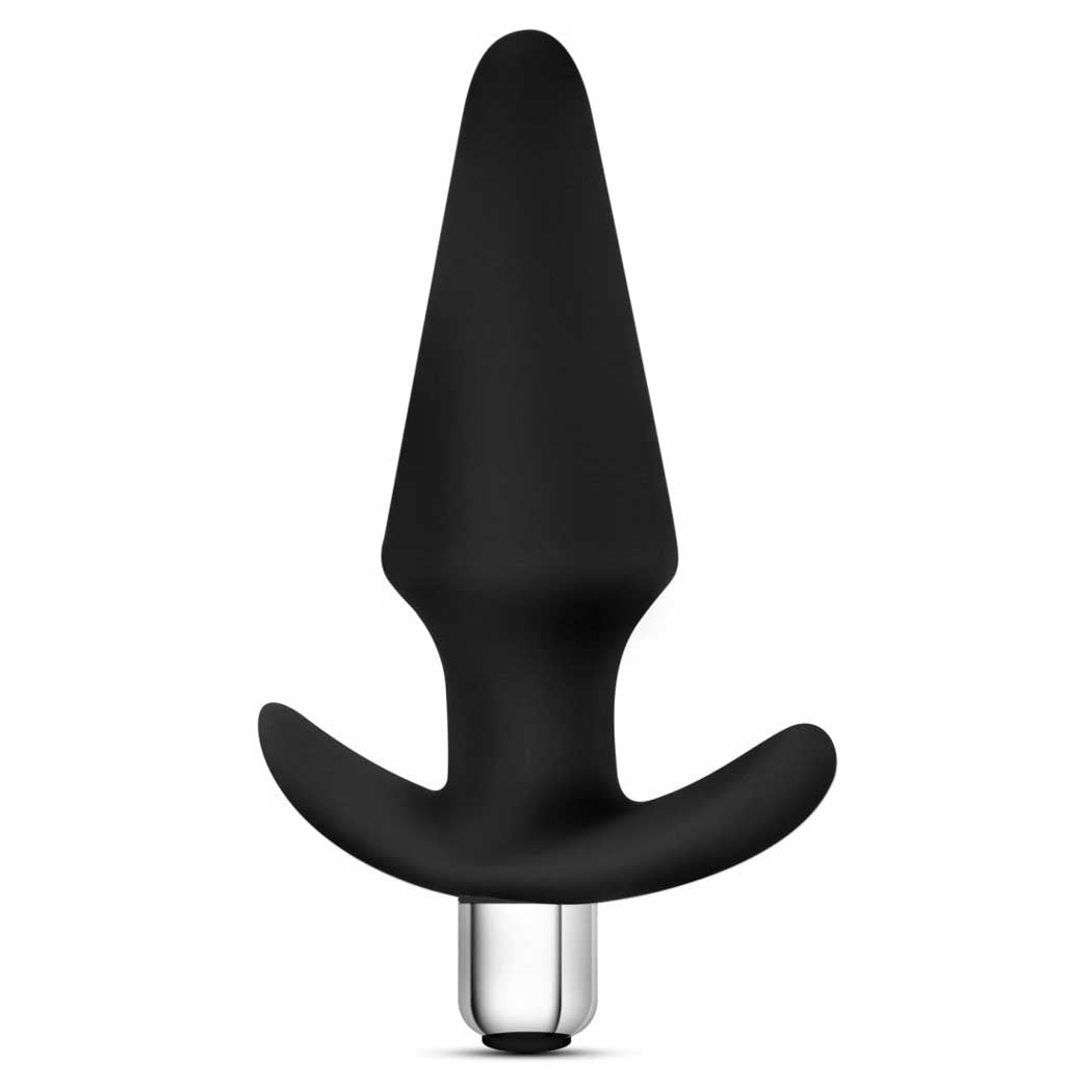 Luxe Discover 5 Vibrating Anal Plug With Handle Black