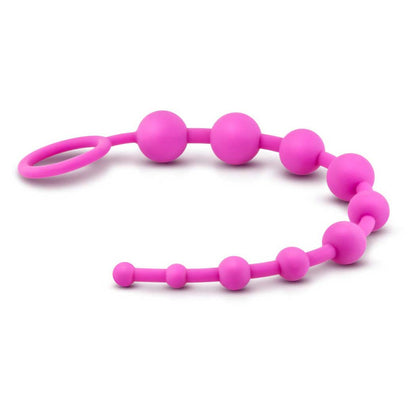 Luxe 12.5 10 Silicone Anal Beads Pink