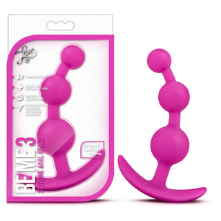 Luxe Be Me 3 5.25 Anal Plug With Handle Fuchsia