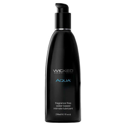 Wicked Aqua Fragrance Free Water Based Lubricant 8Oz