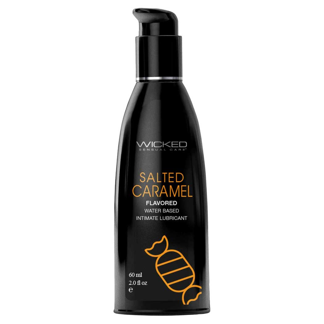 Wicked Aqua Water Based Lubricant Salted Caramel 2Oz