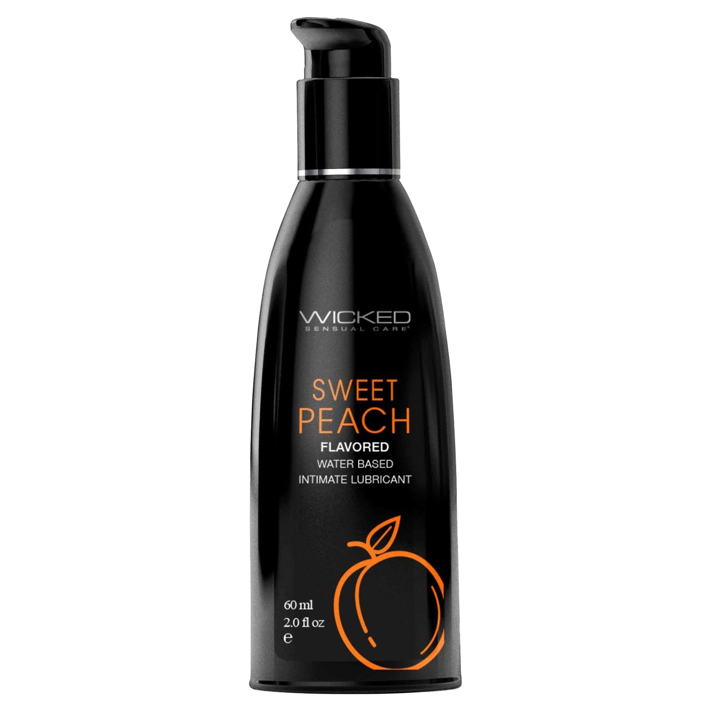Wicked Aqua Water Based Lubricant Sweet Peach 2Oz