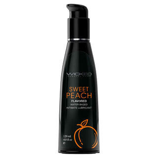 Wicked Aqua Water Based Lubricant Sweet Peach 4Oz