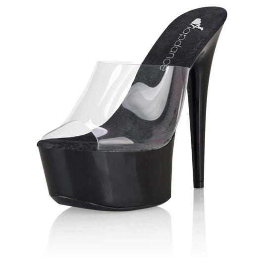 Lapdance Shoes 6 Inch Black Classic Platform Sandal