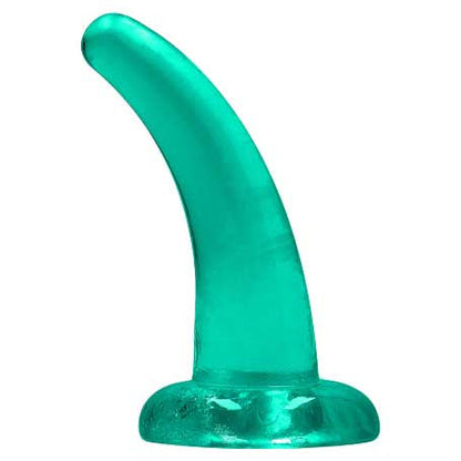 RealRock Crystal Clear Non-Realistic Curved Dildo