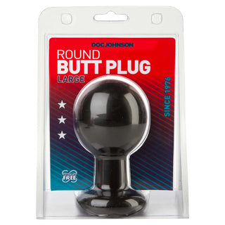 Doc Johnson Round Butt Plug Small Black