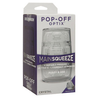 Main Squeeze POP-OFF OPTIX ULTRASKYN Compact Stroker PUSSY & ASS